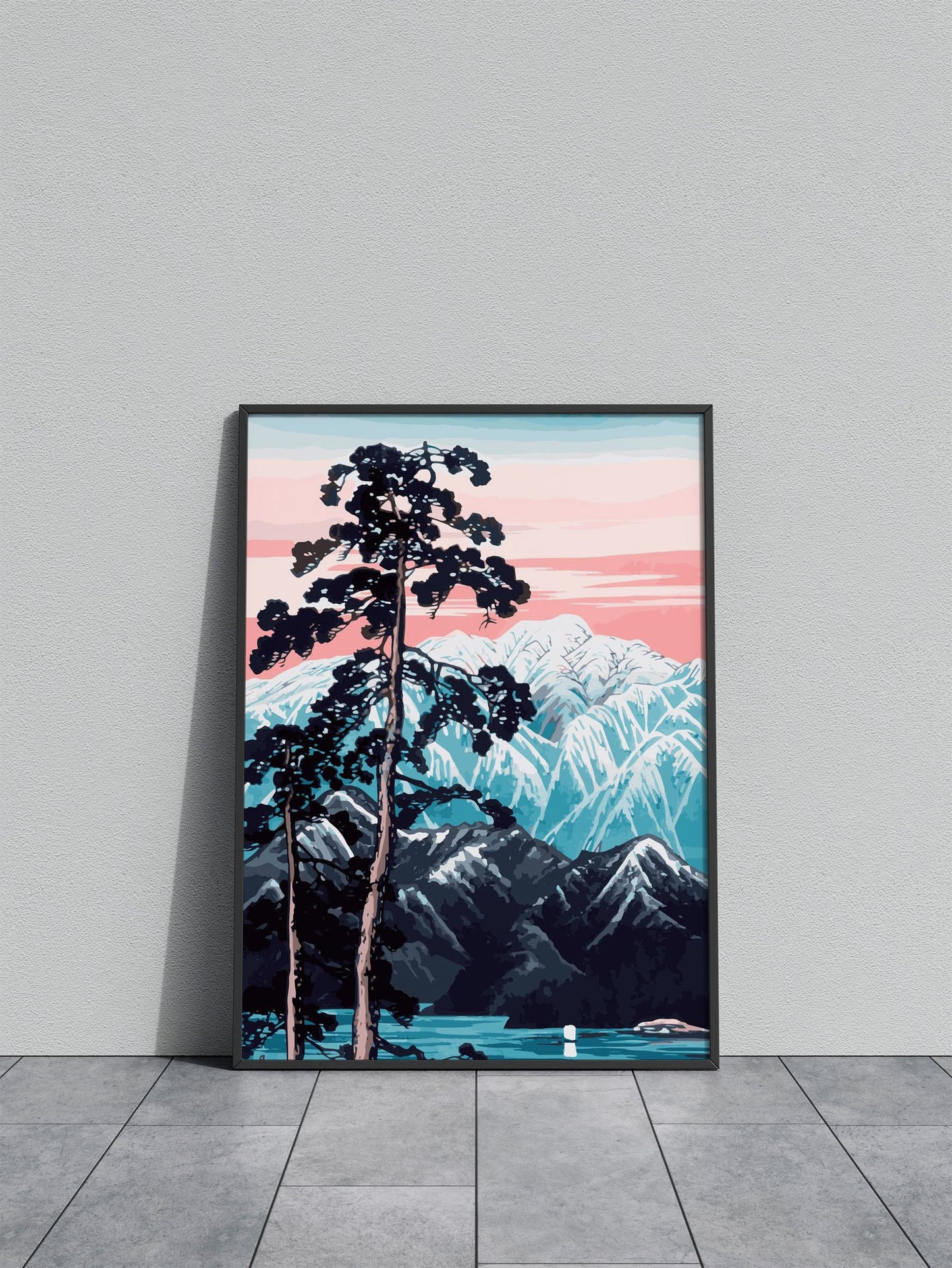Lingering Snow Asian Style Poster | Wall Art for Home & Office | High-Quality Print - High-Quality Visual Display