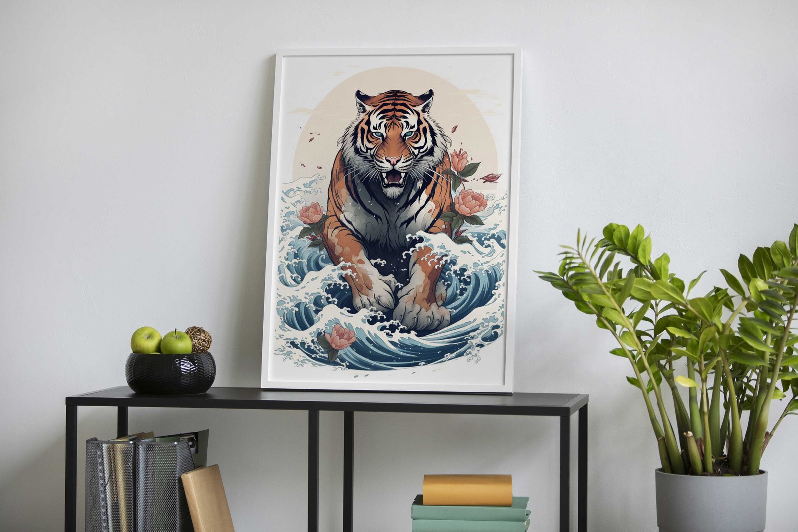 Lion In The Great Wave Asian Style Poster | Wall Art for Home & Office | High-Quality Print - High-Quality Visual Display