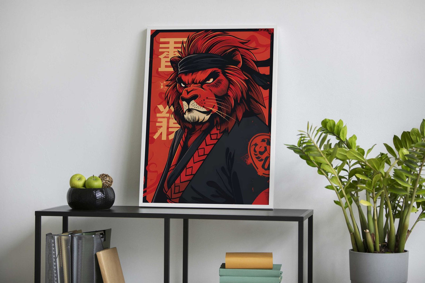 Lion Kimono Asian Style Poster | Wall Art for Home & Office | High-Quality Print