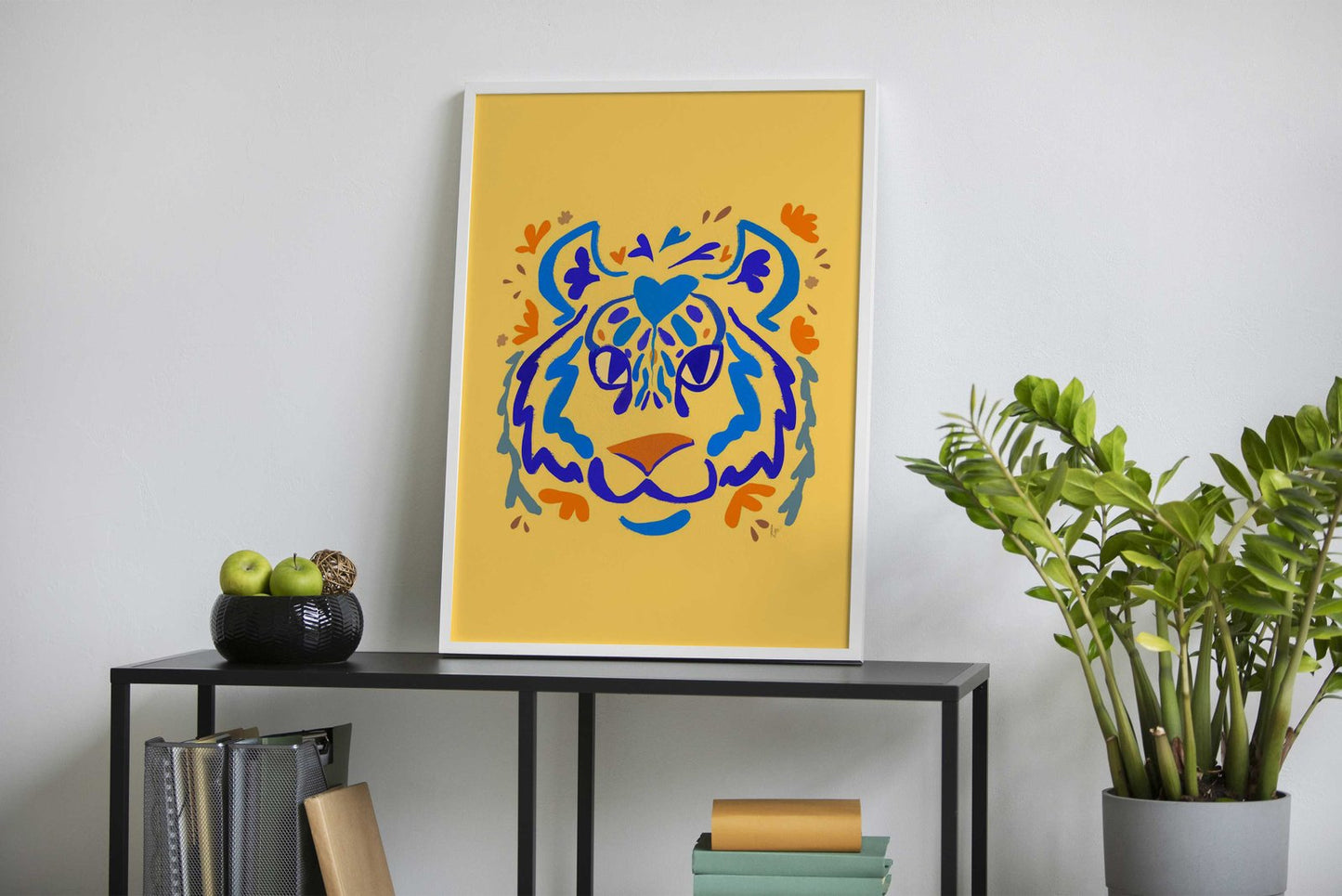 Lion Asian Style Poster | Wall Art for Home & Office | High-Quality Print - High-Quality Visual Display