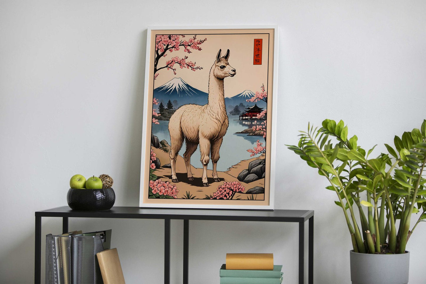Llama Japanese Art Asian Style Poster | Wall Art for Home & Office | High-Quality Print - High-Quality Visual Display