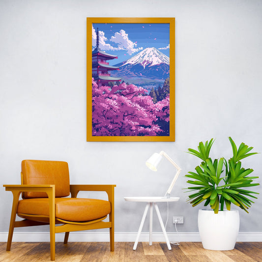 Lofi Pink Retro Asian Style Poster | Wall Art for Home & Office | High-Quality Print - High-Quality Visual Display