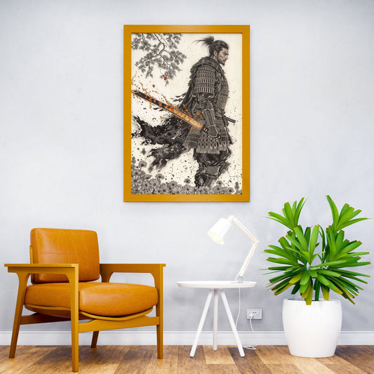 Lone Warrior Asian Style Poster | Wall Art for Home & Office | High-Quality Print - High-Quality Visual Display