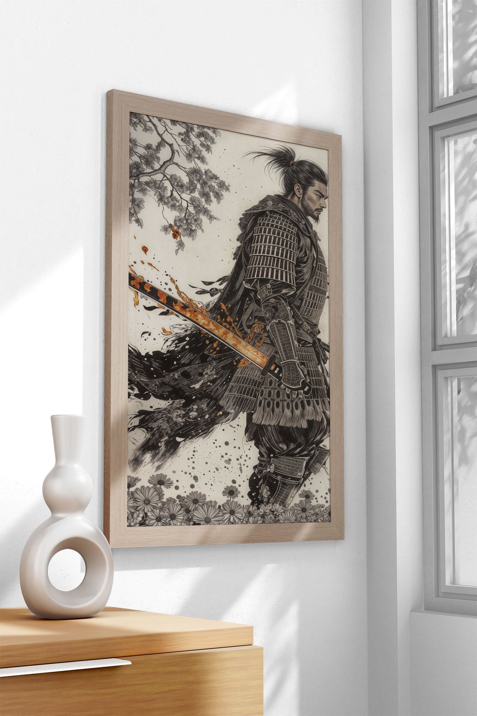 Lone Warrior Asian Style Poster | Wall Art for Home & Office | High-Quality Print - High-Quality Visual Display