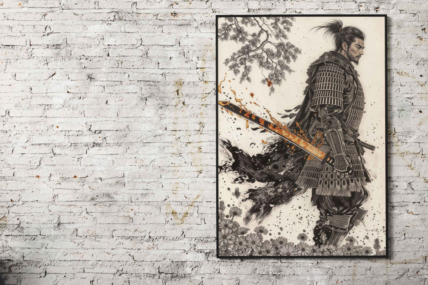Lone Warrior Asian Style Poster | Wall Art for Home & Office | High-Quality Print - High-Quality Visual Display