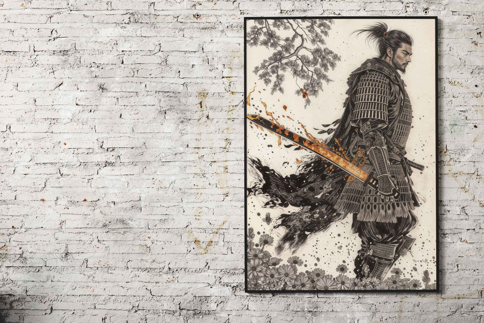 Lone Warrior Asian Style Poster | Wall Art for Home & Office | High-Quality Print - High-Quality Visual Display