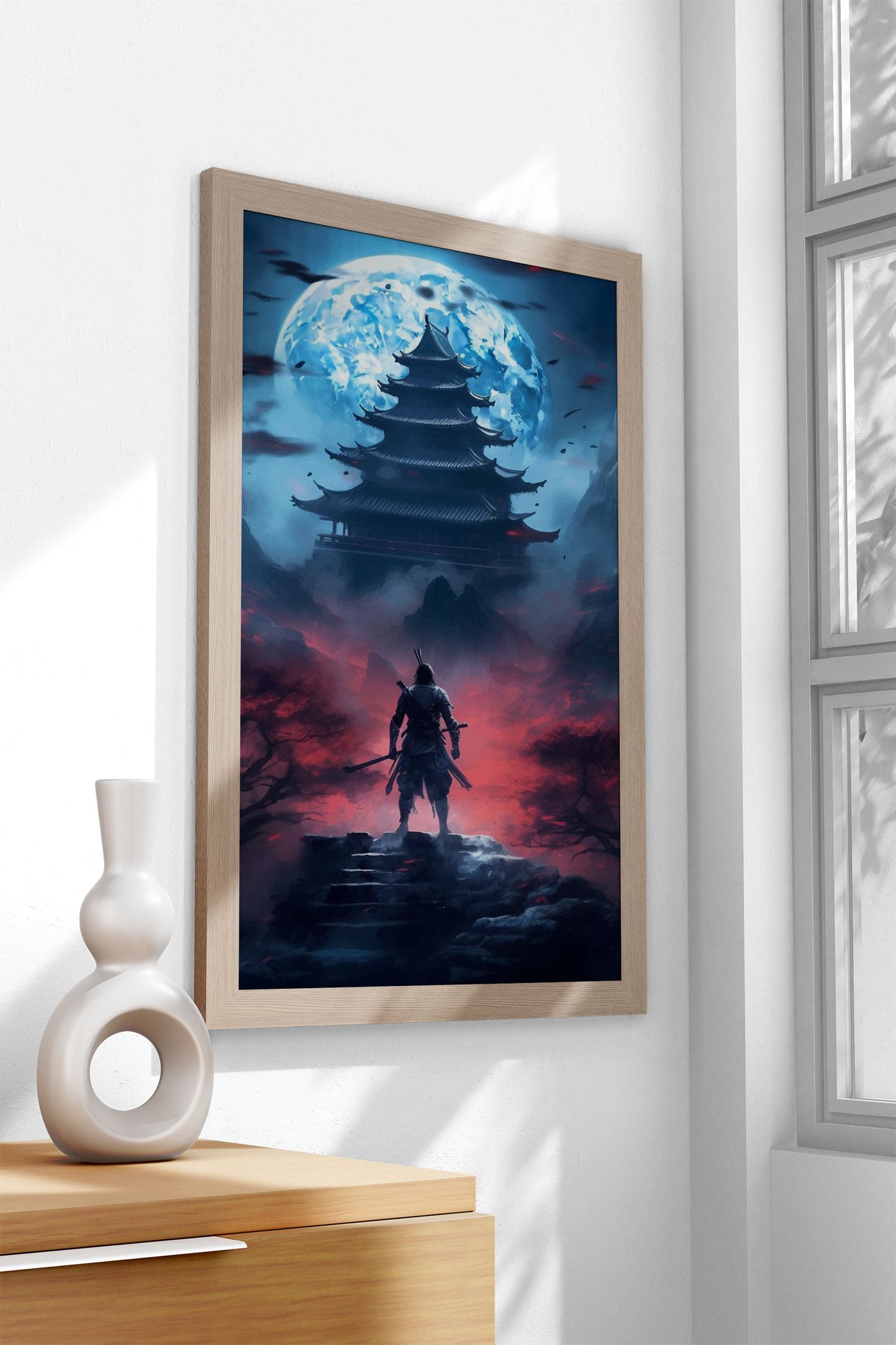 Lonely Samurai Asian Style Poster | Wall Art for Home & Office | High-Quality Print - High-Quality Visual Display