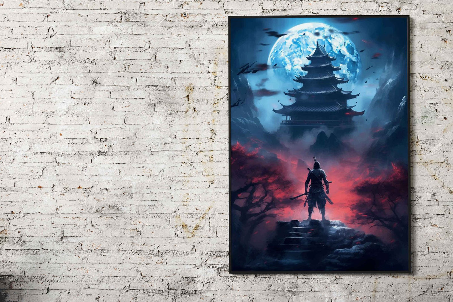 Lonely Samurai Asian Style Poster | Wall Art for Home & Office | High-Quality Print - High-Quality Visual Display