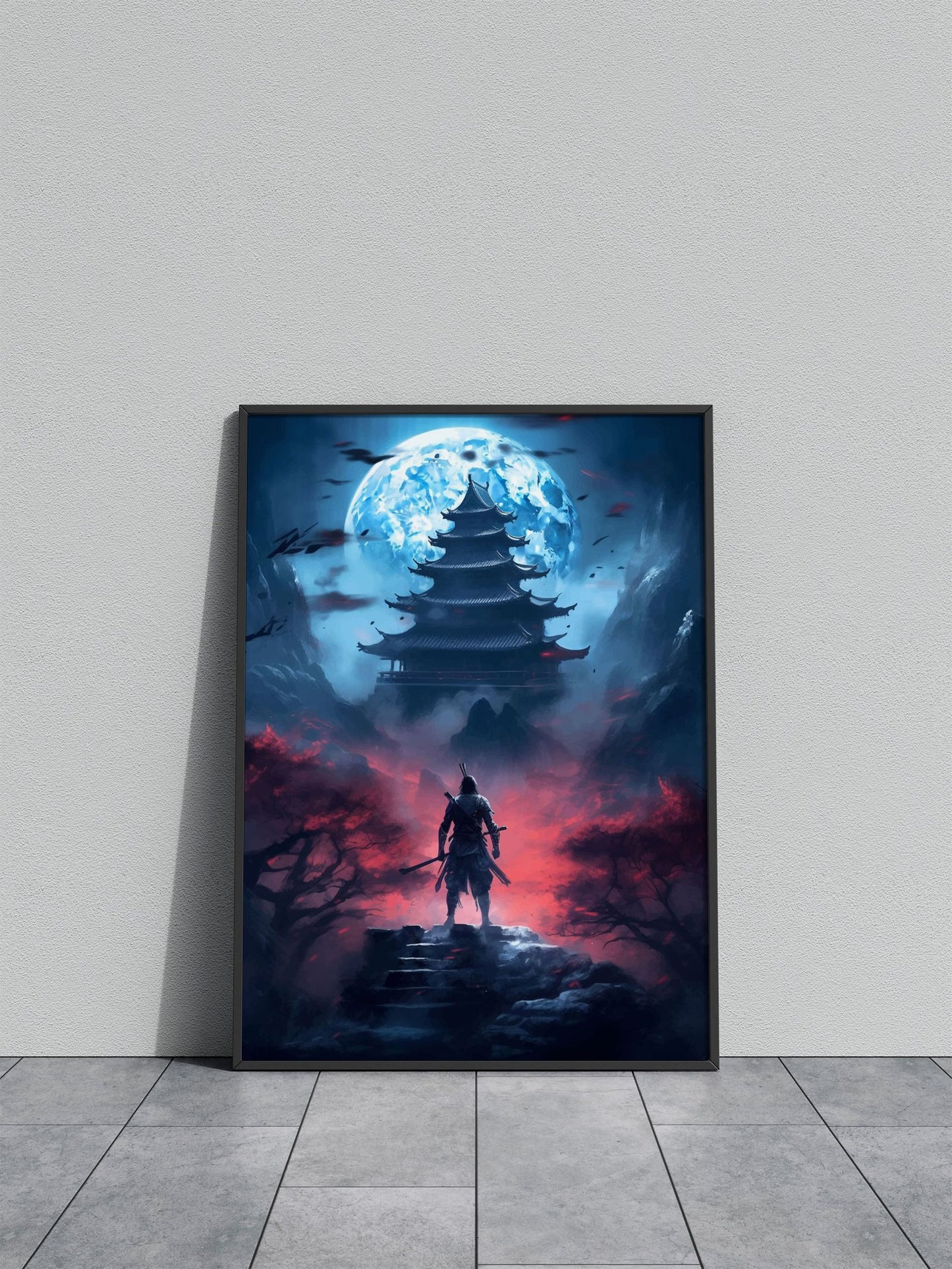 Lonely Samurai Asian Style Poster | Wall Art for Home & Office | High-Quality Print - High-Quality Visual Display