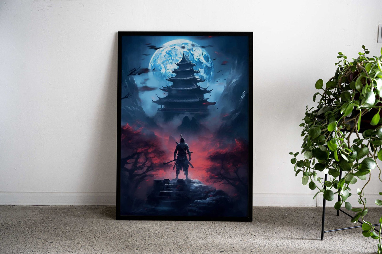 Lonely Samurai Asian Style Poster | Wall Art for Home & Office | High-Quality Print - High-Quality Visual Display