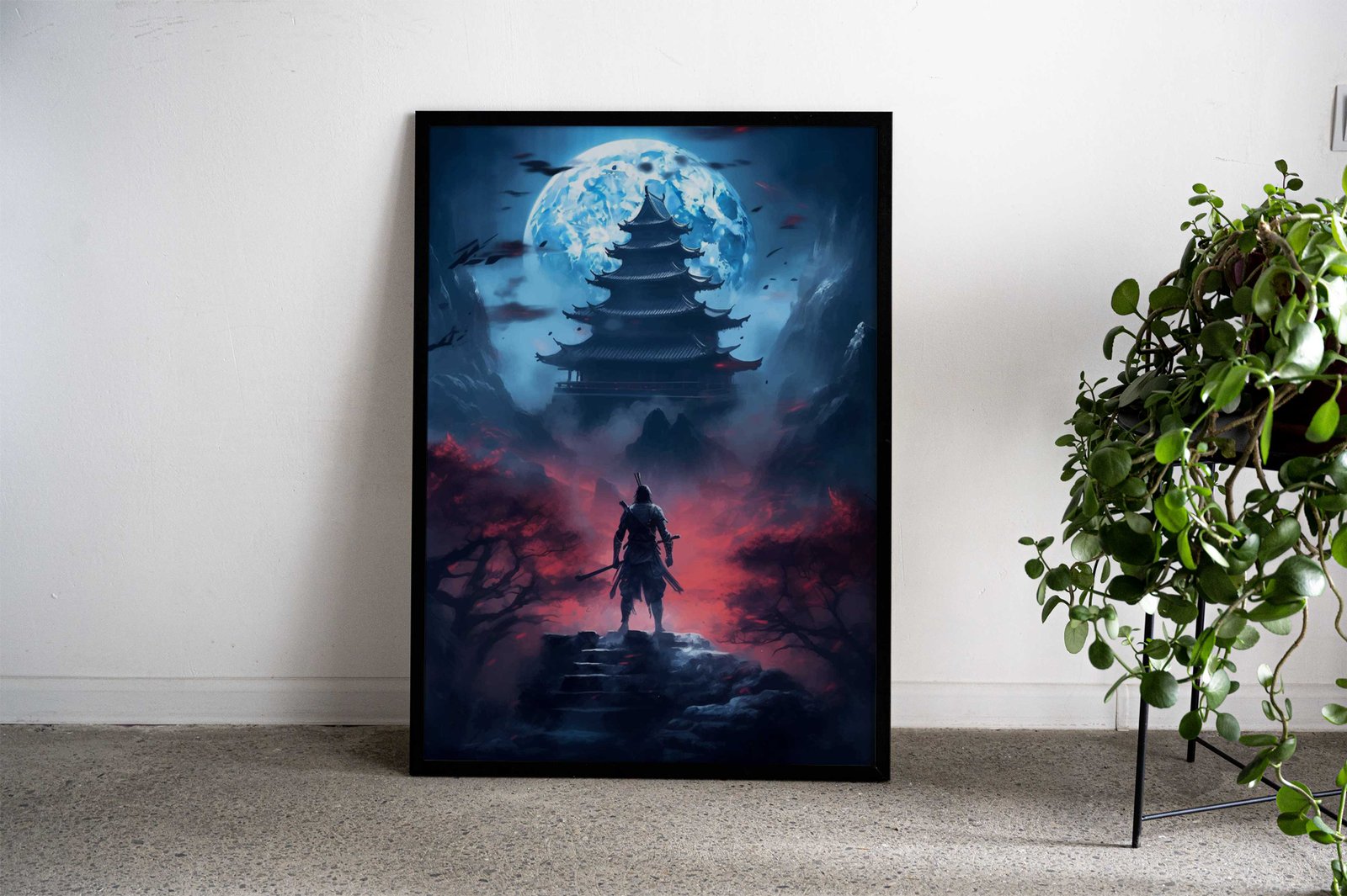 Lonely Samurai Asian Style Poster | Wall Art for Home & Office | High-Quality Print - High-Quality Visual Display