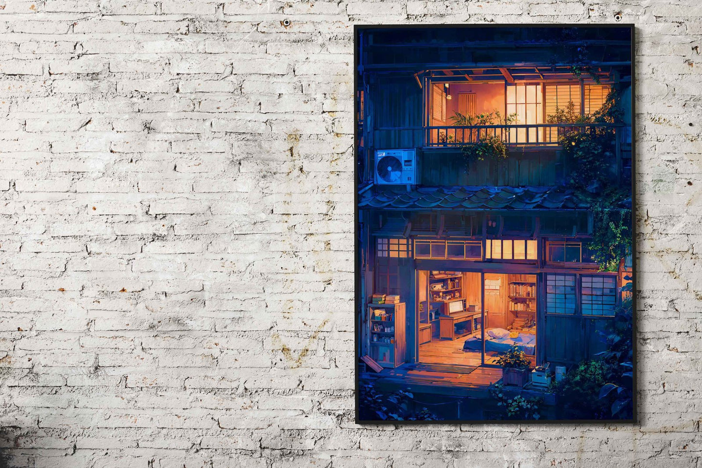 Looking in Asian Style Poster | Wall Art for Home & Office | High-Quality Print - High-Quality Visual Display