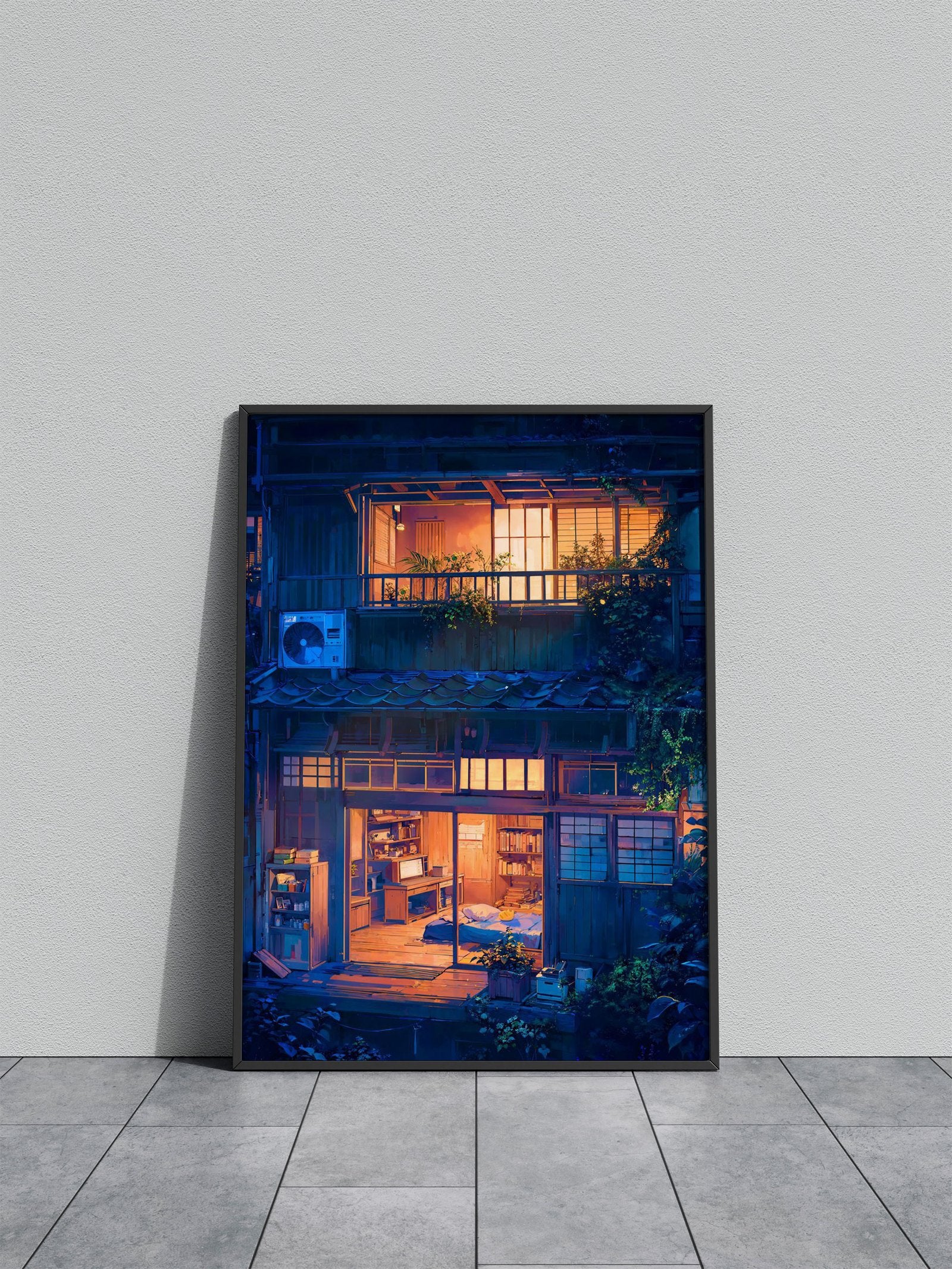 Looking in Asian Style Poster | Wall Art for Home & Office | High-Quality Print - High-Quality Visual Display