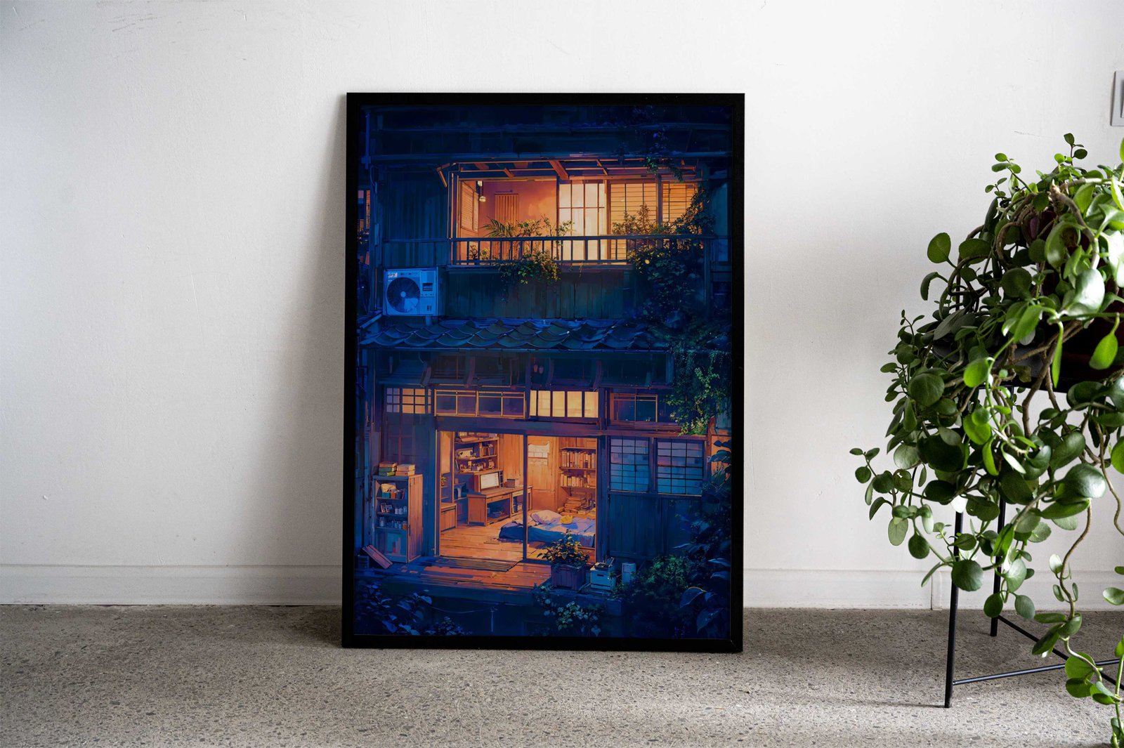 Looking in Asian Style Poster | Wall Art for Home & Office | High-Quality Print - High-Quality Visual Display