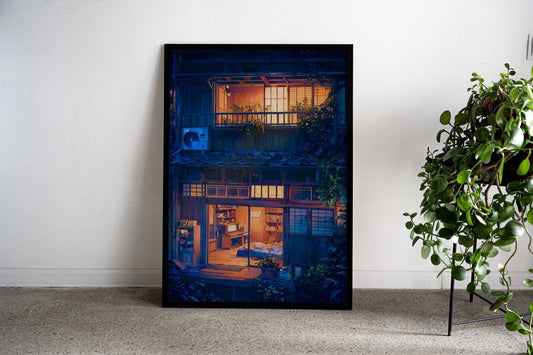 Looking in Asian Style Poster | Wall Art for Home & Office | High-Quality Print - High-Quality Visual Display