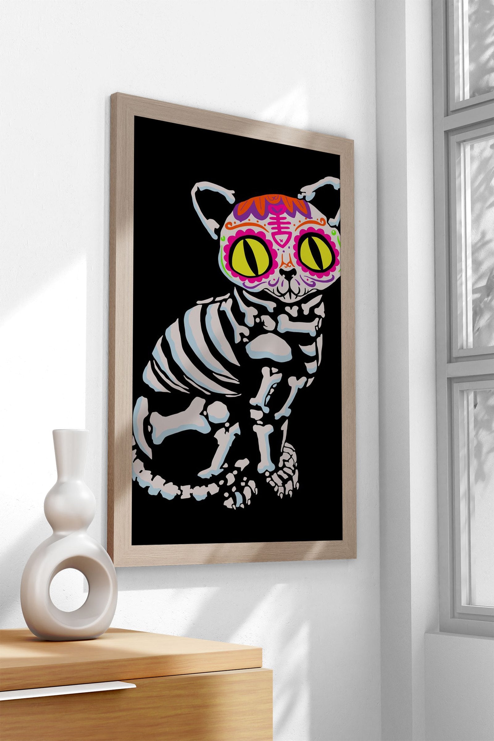 Los Meowrtos Asian Style Poster | Wall Art for Home & Office | High-Quality Print - High-Quality Visual Display