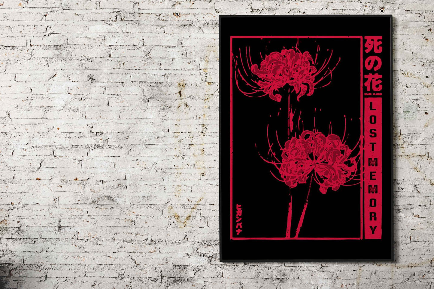 Lost Memory spider lily Asian Style Poster | Wall Art for Home & Office | High-Quality Print - High-Quality Visual Display