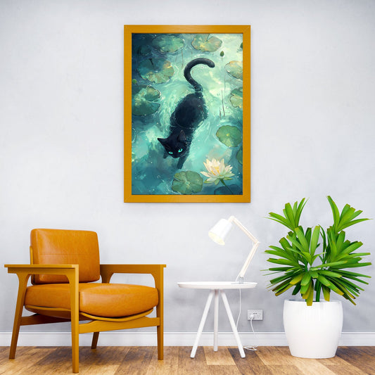 Lotus Prowl Asian Style Poster | Wall Art for Home & Office | High-Quality Print - High-Quality Visual Display