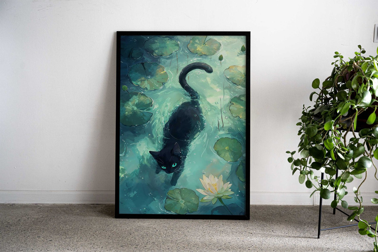Lotus Prowl Asian Style Poster | Wall Art for Home & Office | High-Quality Print - High-Quality Visual Display