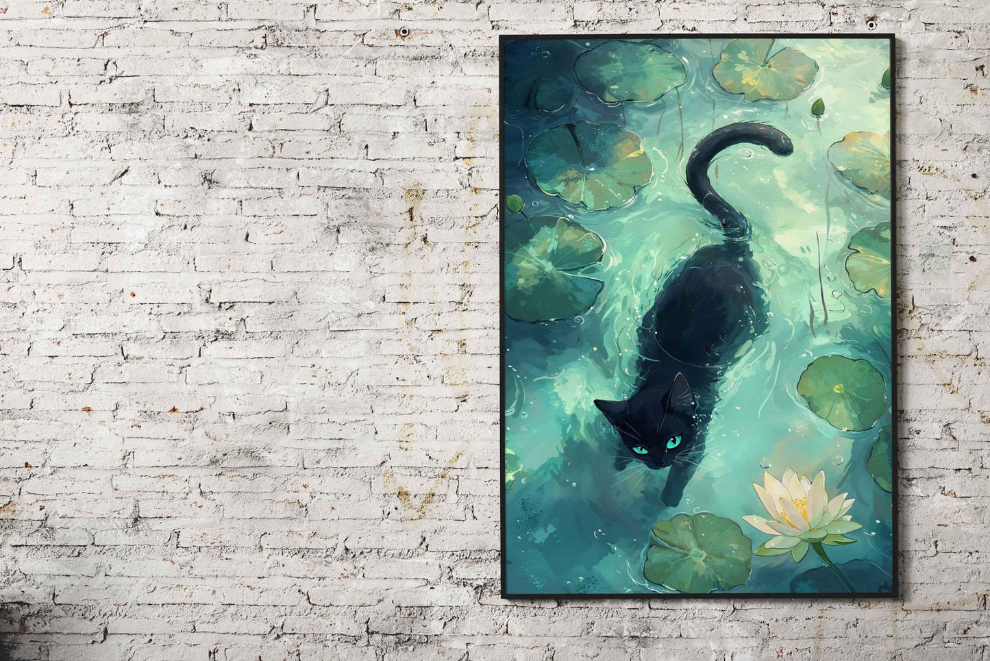 Lotus Prowl Asian Style Poster | Wall Art for Home & Office | High-Quality Print - High-Quality Visual Display