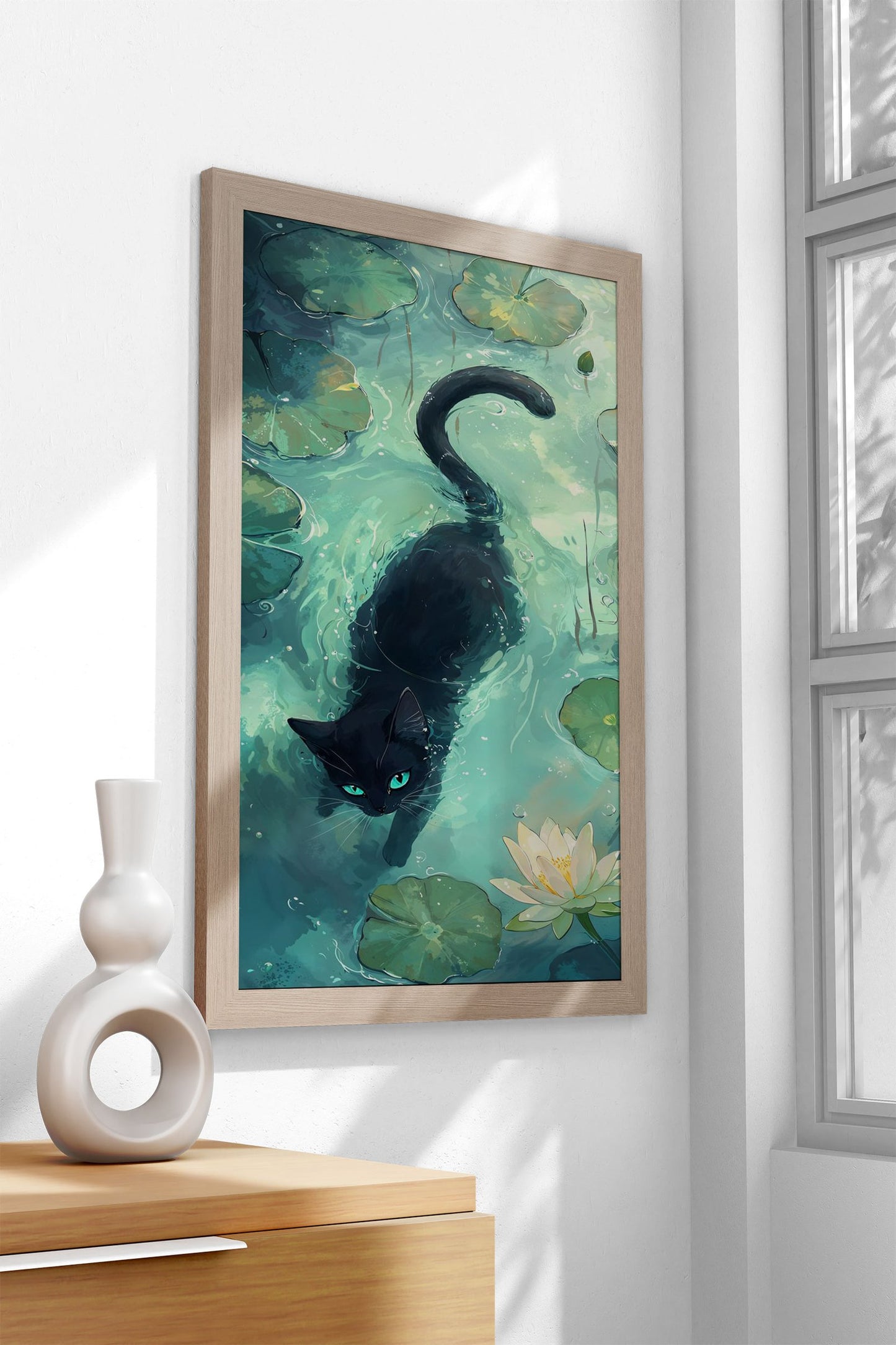 Lotus Prowl Asian Style Poster | Wall Art for Home & Office | High-Quality Print - High-Quality Visual Display