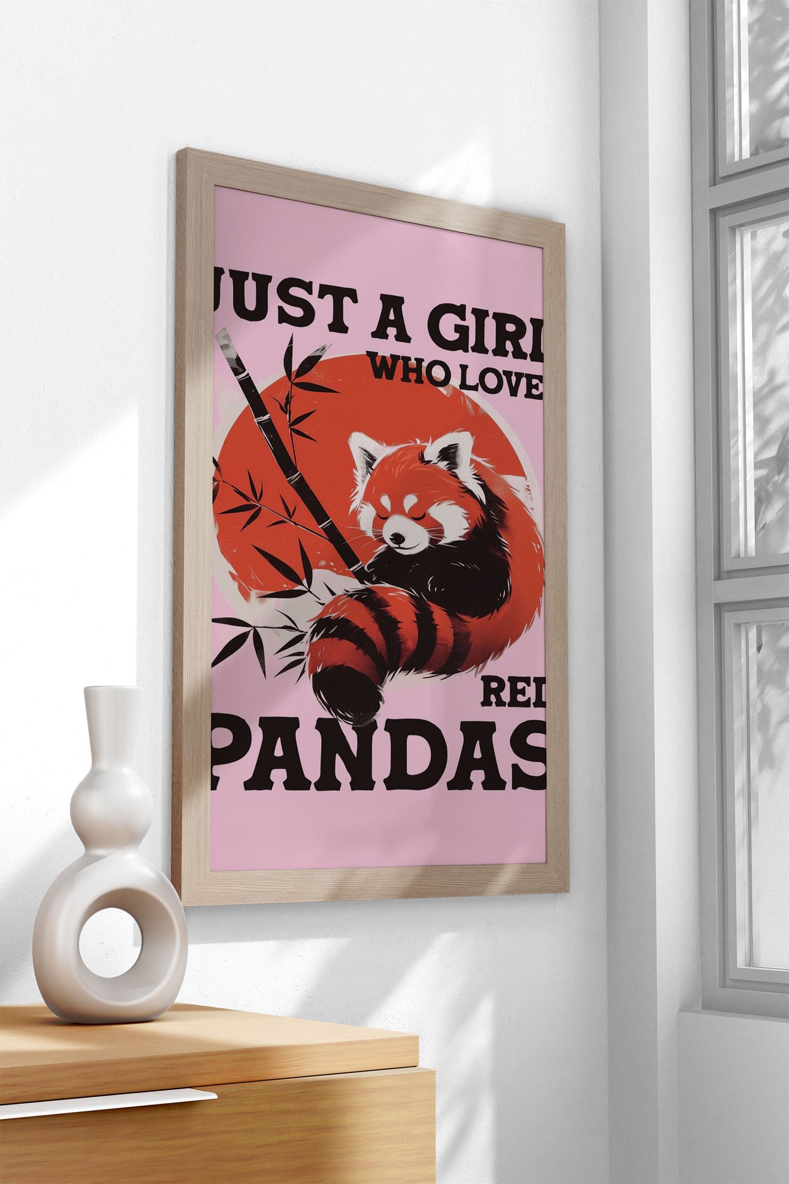 Love Red Pandas Asian Style Poster | Wall Art for Home & Office | High-Quality Print - High-Quality Visual Display