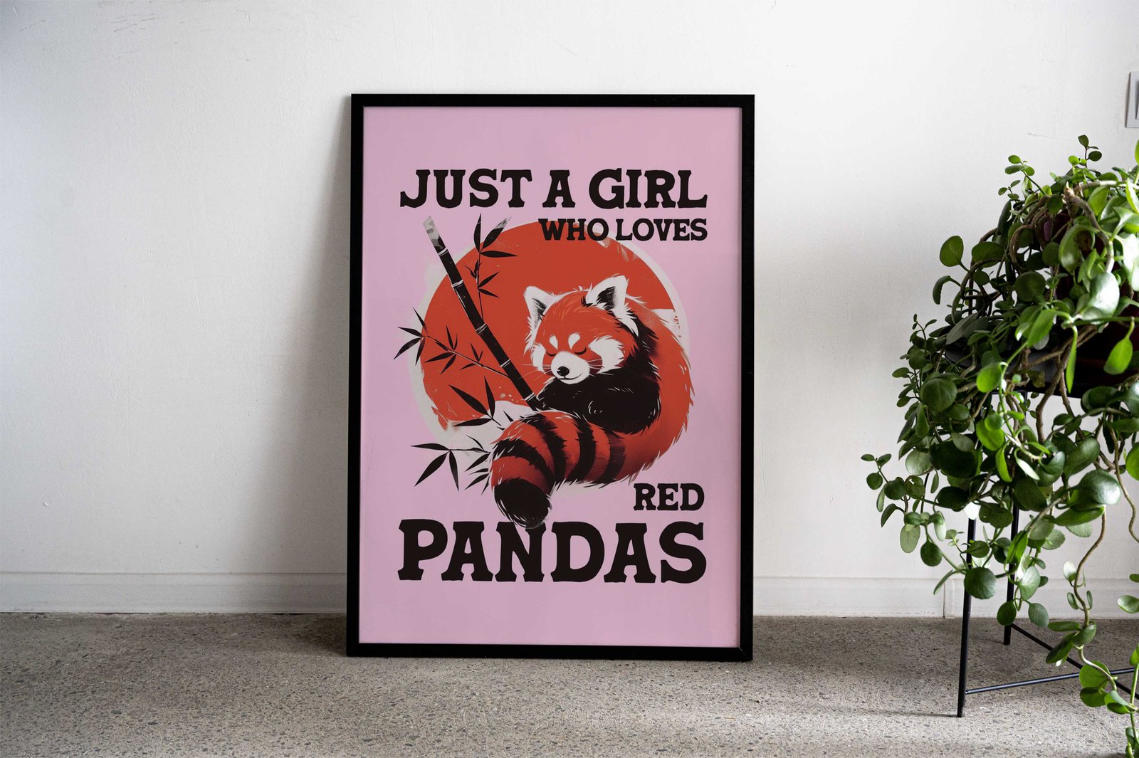 Love Red Pandas Asian Style Poster | Wall Art for Home & Office | High-Quality Print - High-Quality Visual Display