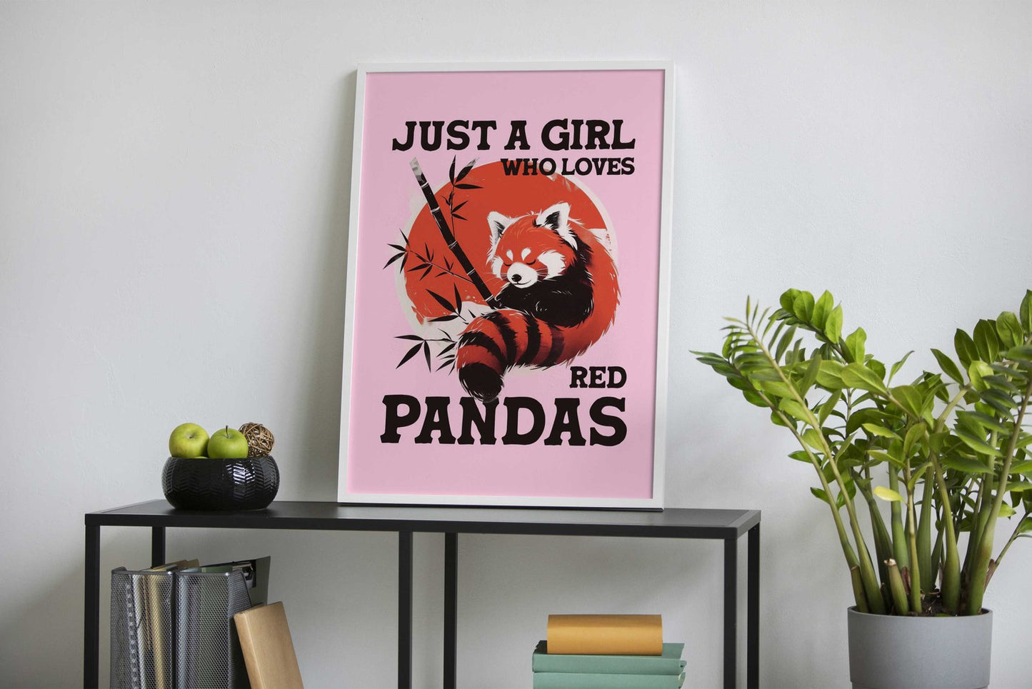 Love Red Pandas Asian Style Poster | Wall Art for Home & Office | High-Quality Print - High-Quality Visual Display
