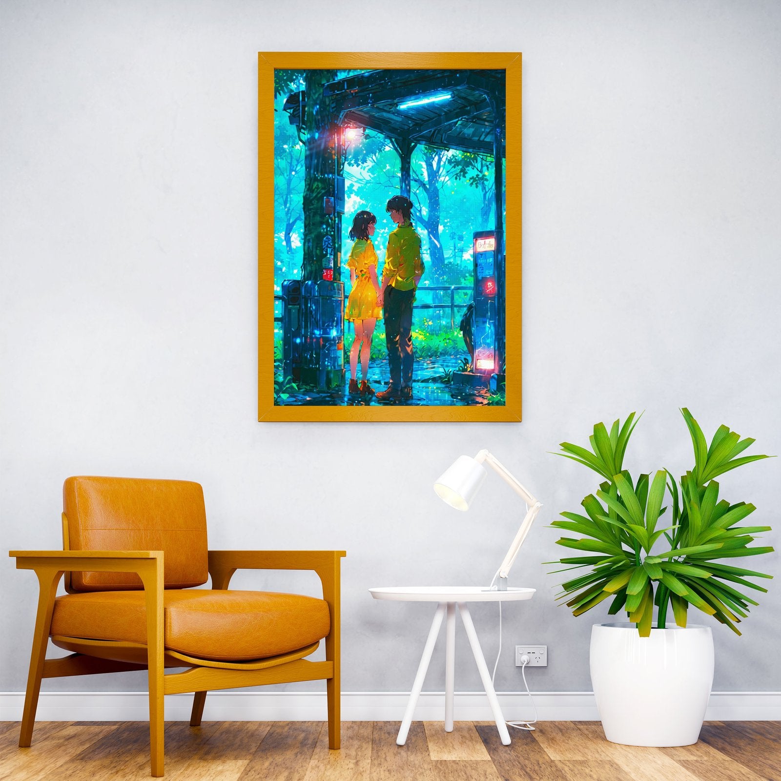 Love Scene Asian Style Poster | Wall Art for Home & Office | High-Quality Print - High-Quality Visual Display