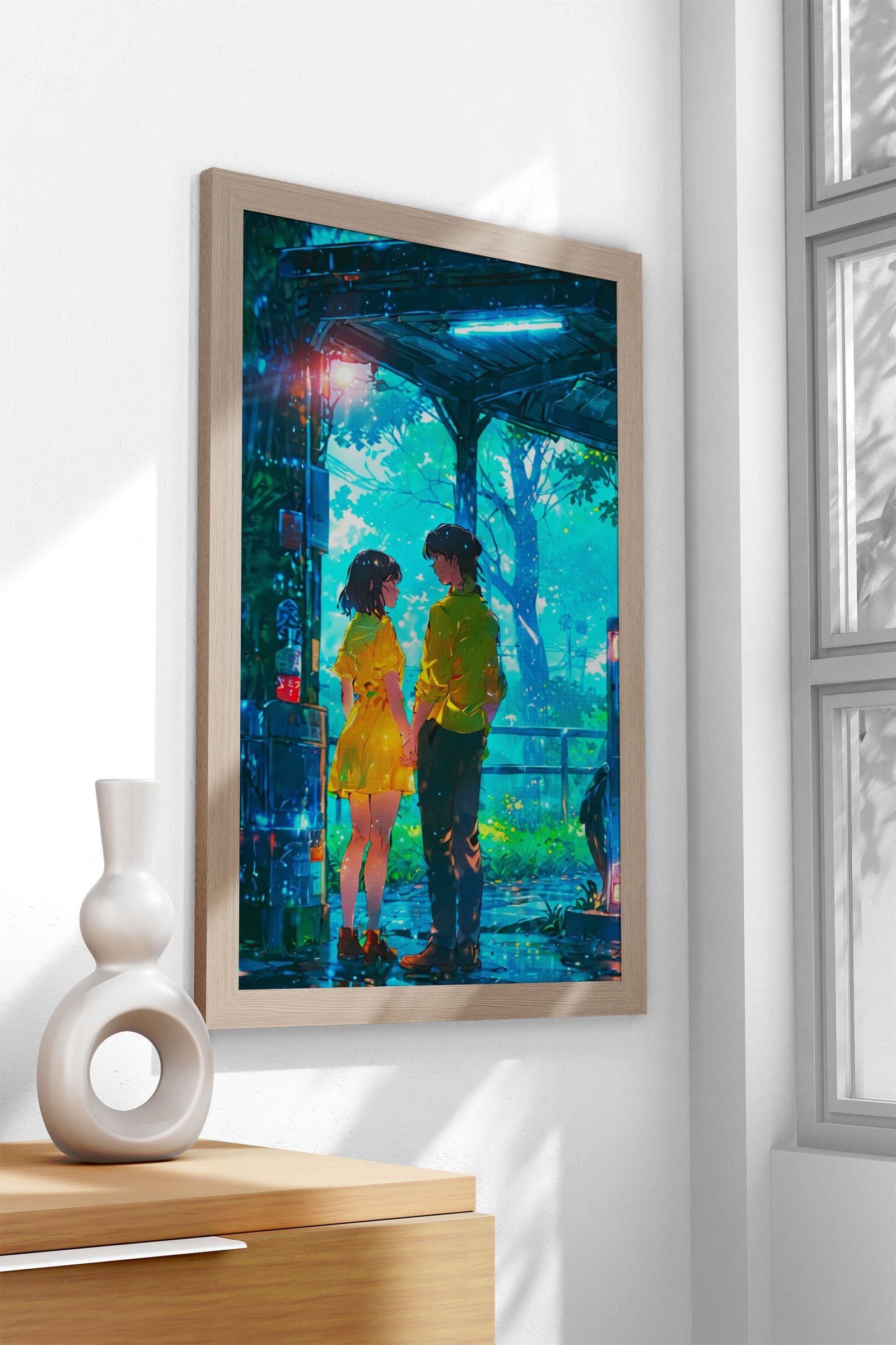 Love Scene Asian Style Poster | Wall Art for Home & Office | High-Quality Print - High-Quality Visual Display
