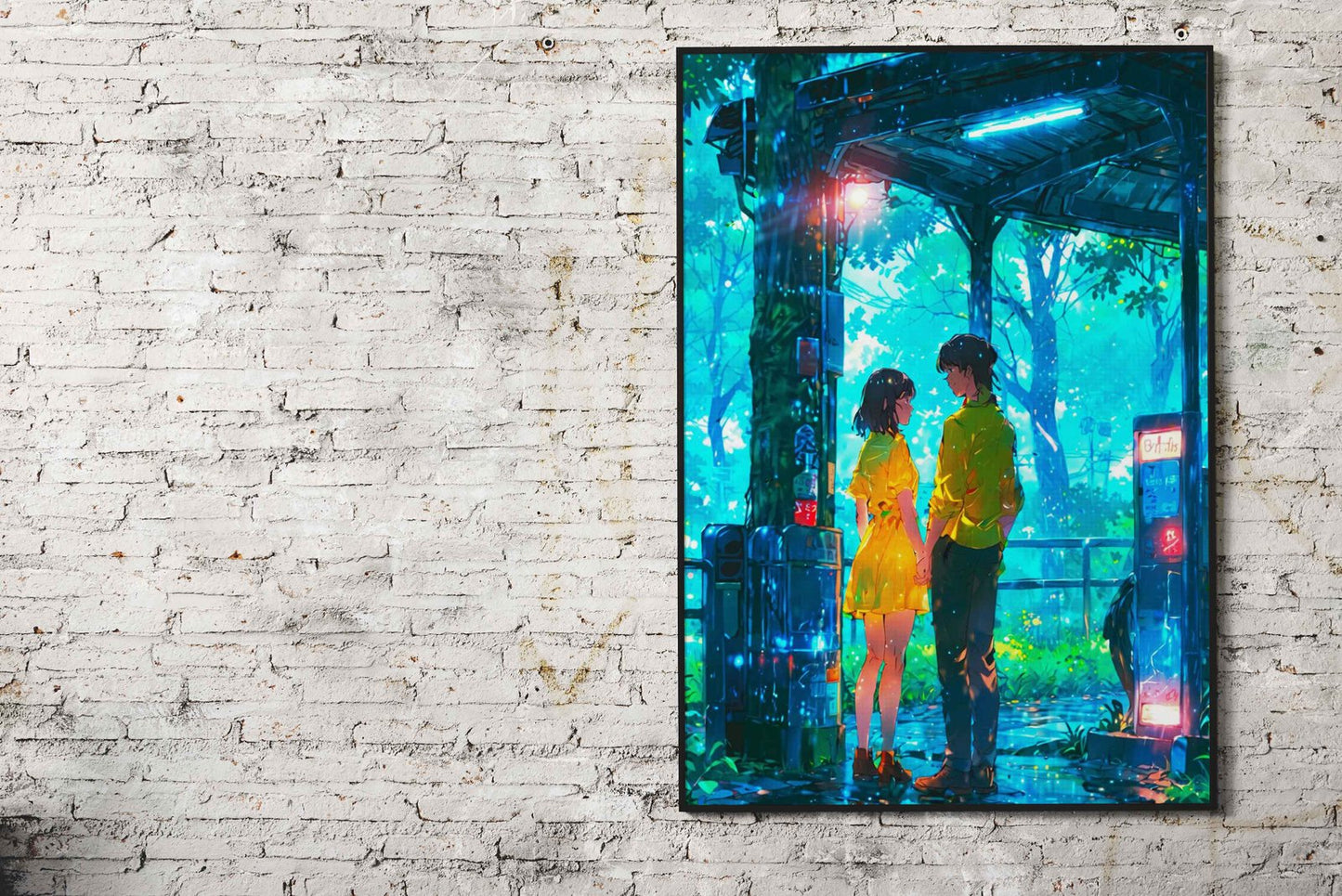 Love Scene Asian Style Poster | Wall Art for Home & Office | High-Quality Print - High-Quality Visual Display
