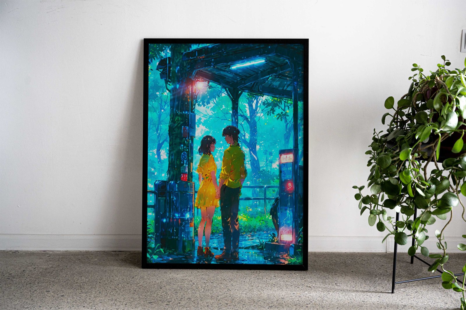 Love Scene Asian Style Poster | Wall Art for Home & Office | High-Quality Print - High-Quality Visual Display