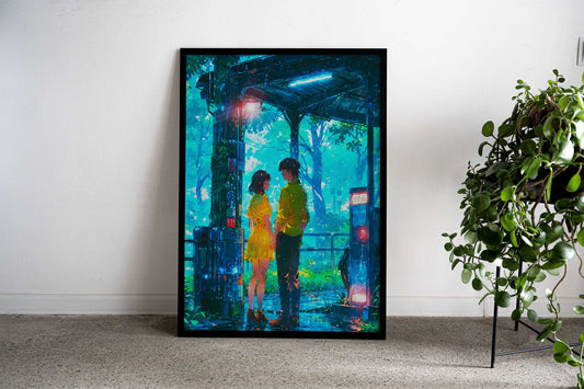 Love Scene Asian Style Poster | Wall Art for Home & Office | High-Quality Print - High-Quality Visual Display