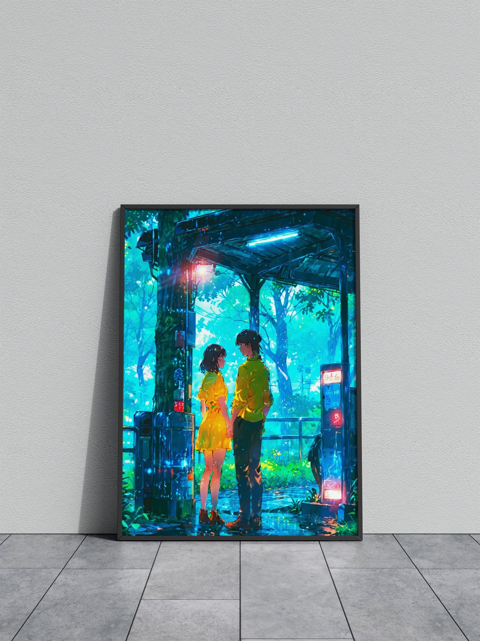 Love Scene Asian Style Poster | Wall Art for Home & Office | High-Quality Print - High-Quality Visual Display