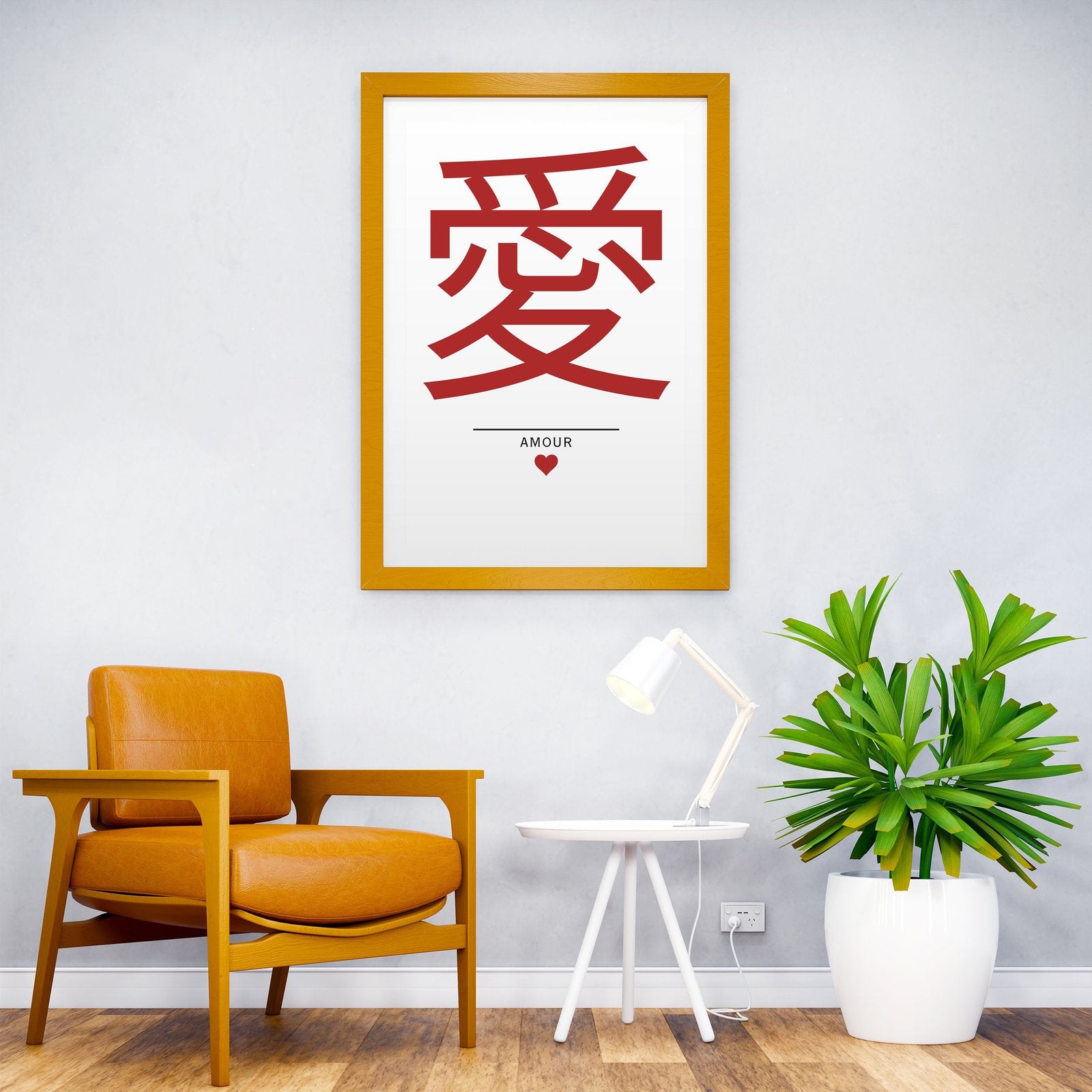 Love in japanese Asian Style Poster | Wall Art for Home & Office | High-Quality Print - High-Quality Visual Display