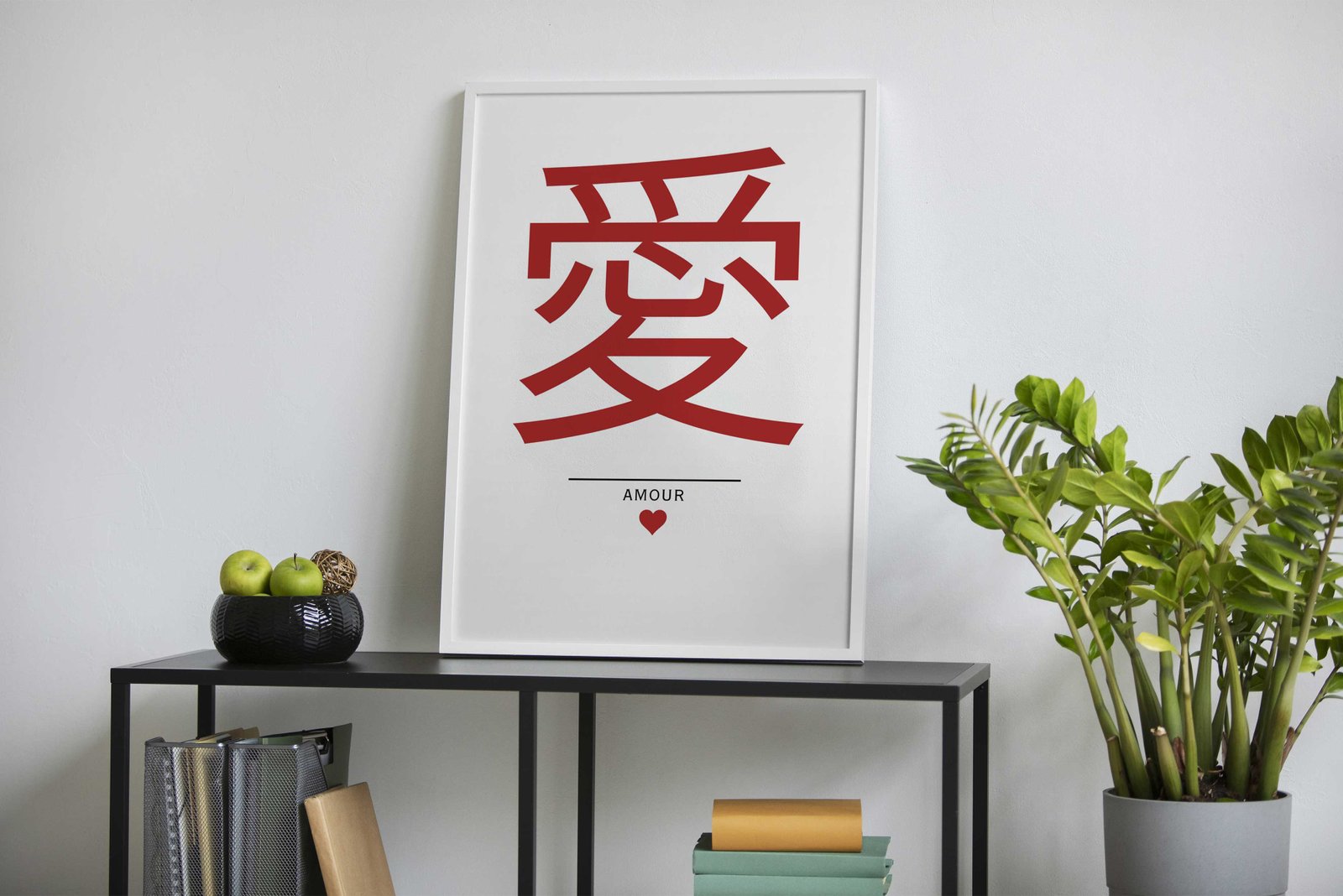 Love in japanese Asian Style Poster | Wall Art for Home & Office | High-Quality Print - High-Quality Visual Display