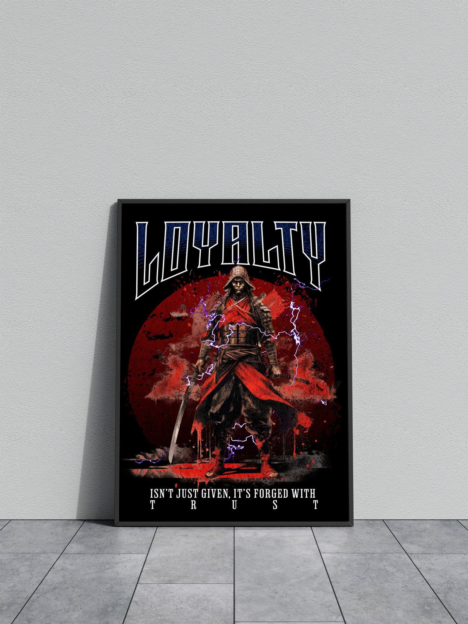 Loyalty Samurai Asian Style Poster | Wall Art for Home & Office | High-Quality Print - High-Quality Visual Display