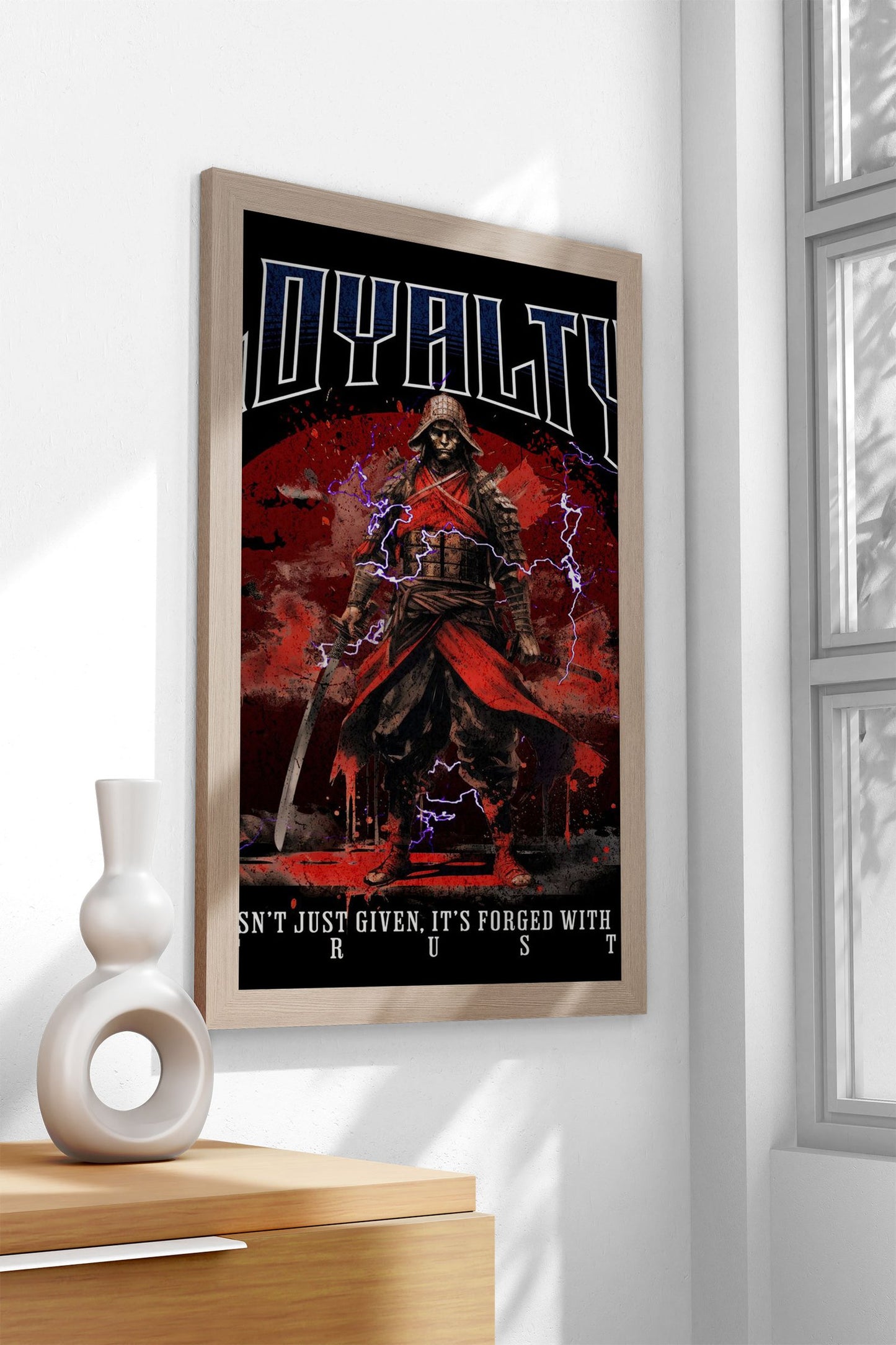 Loyalty Samurai Asian Style Poster | Wall Art for Home & Office | High-Quality Print - High-Quality Visual Display