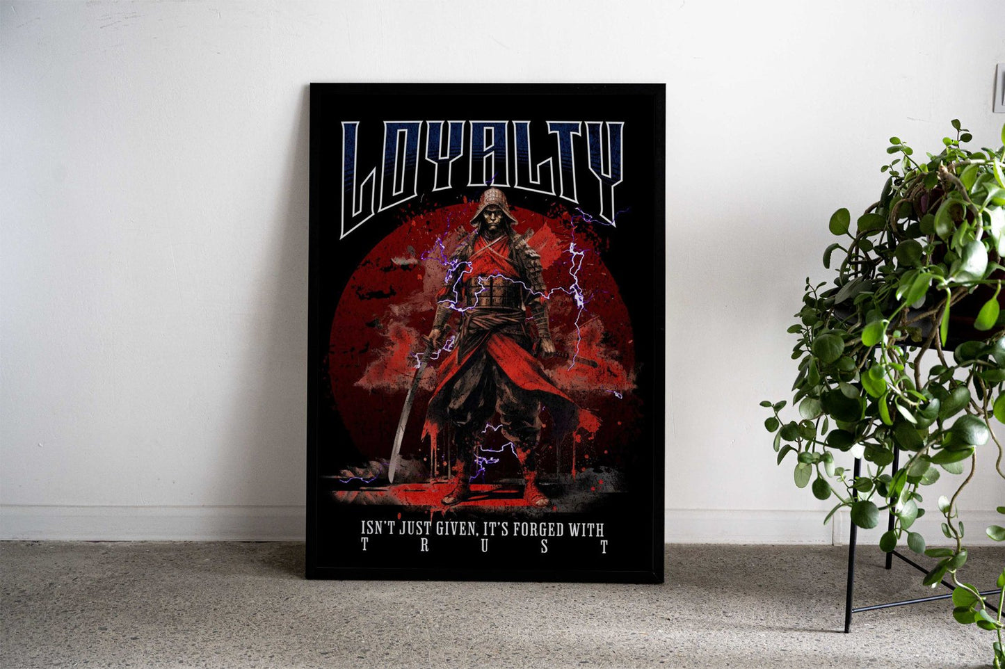 Loyalty Samurai Asian Style Poster | Wall Art for Home & Office | High-Quality Print - High-Quality Visual Display