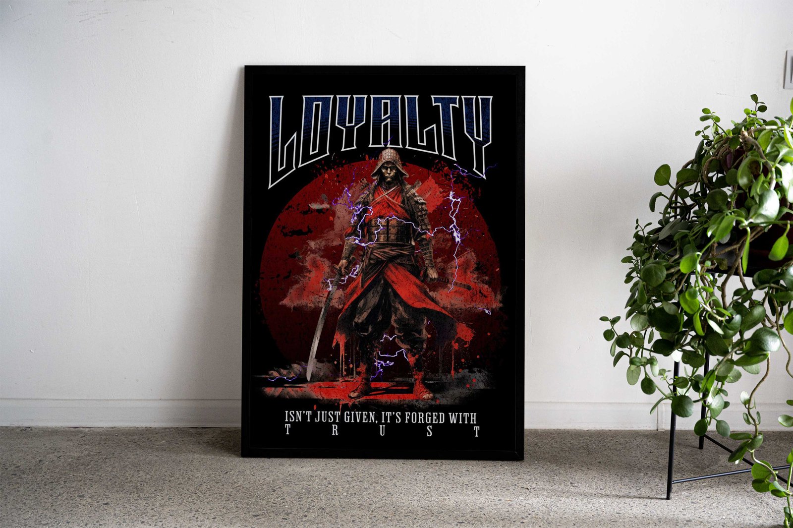 Loyalty Samurai Asian Style Poster | Wall Art for Home & Office | High-Quality Print - High-Quality Visual Display