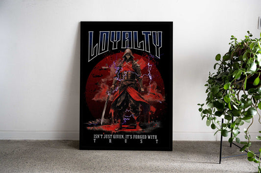 Loyalty Samurai Asian Style Poster | Wall Art for Home & Office | High-Quality Print - High-Quality Visual Display