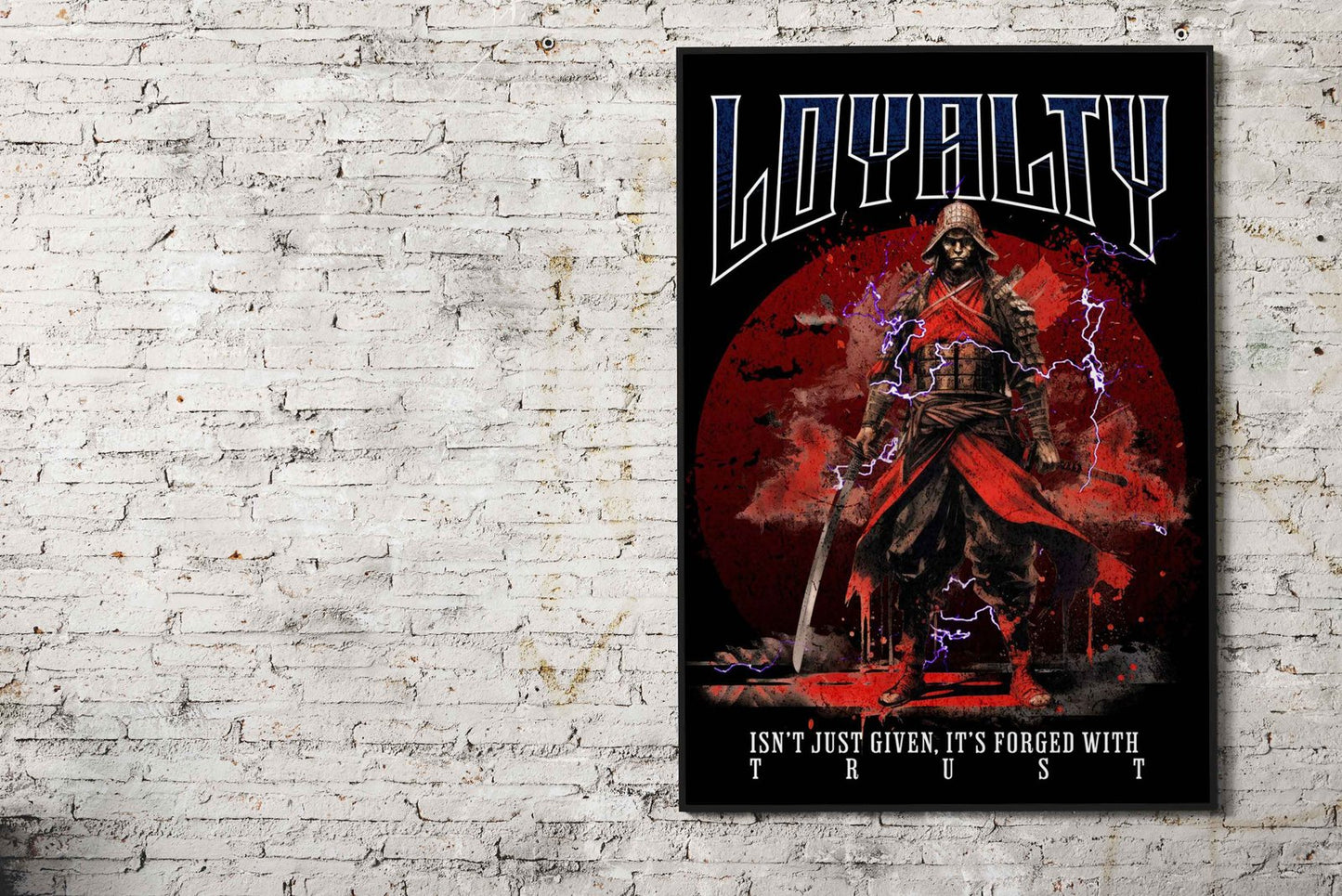 Loyalty Samurai Asian Style Poster | Wall Art for Home & Office | High-Quality Print - High-Quality Visual Display