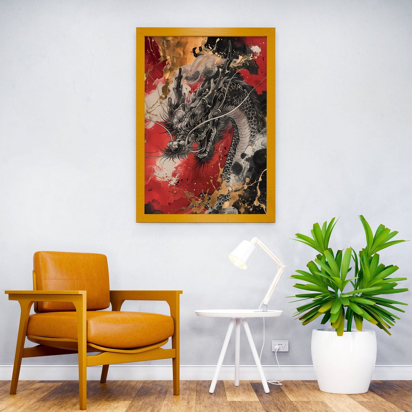 Lucky Asian Dragon Asian Style Poster | Wall Art for Home & Office | High-Quality Print - High-Quality Visual Display