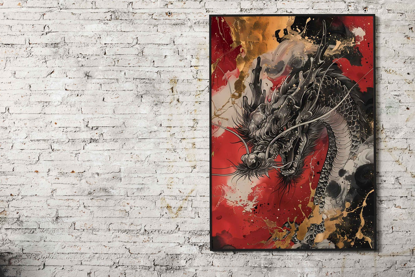 Lucky Asian Dragon Asian Style Poster | Wall Art for Home & Office | High-Quality Print - High-Quality Visual Display