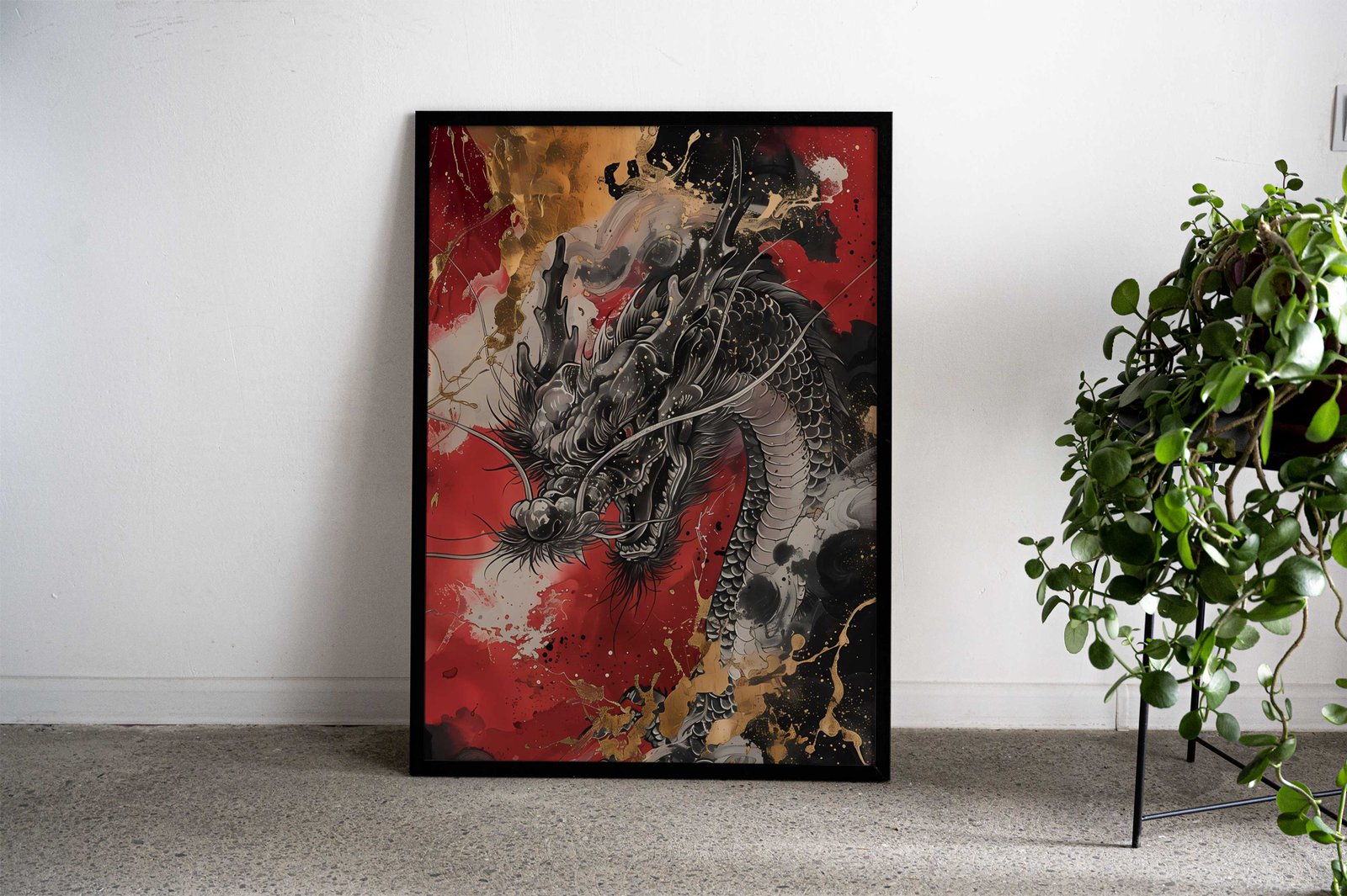 Lucky Asian Dragon Asian Style Poster | Wall Art for Home & Office | High-Quality Print - High-Quality Visual Display