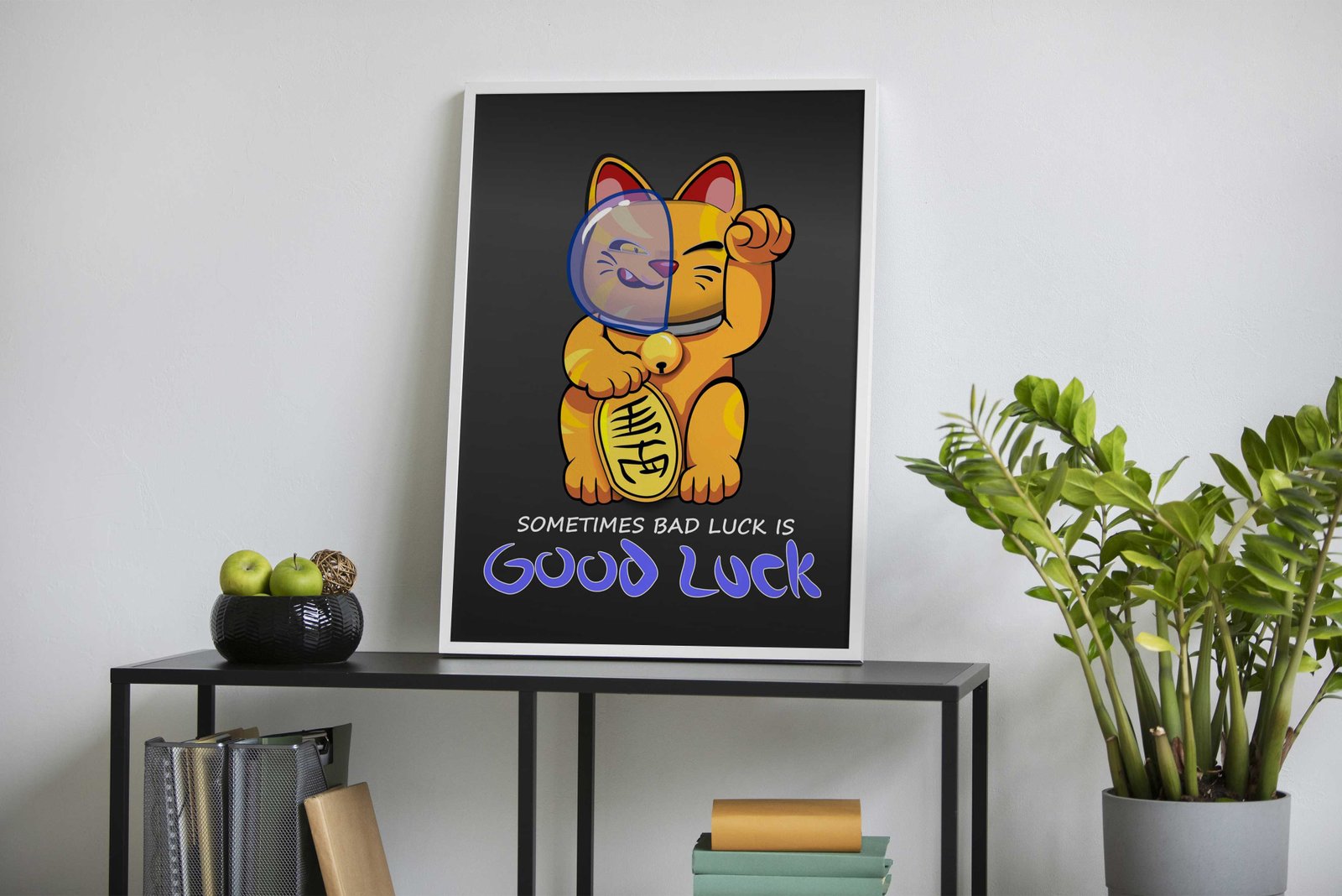 Lucky Cat Asian Style Poster | Wall Art for Home & Office | High-Quality Print - High-Quality Visual Display