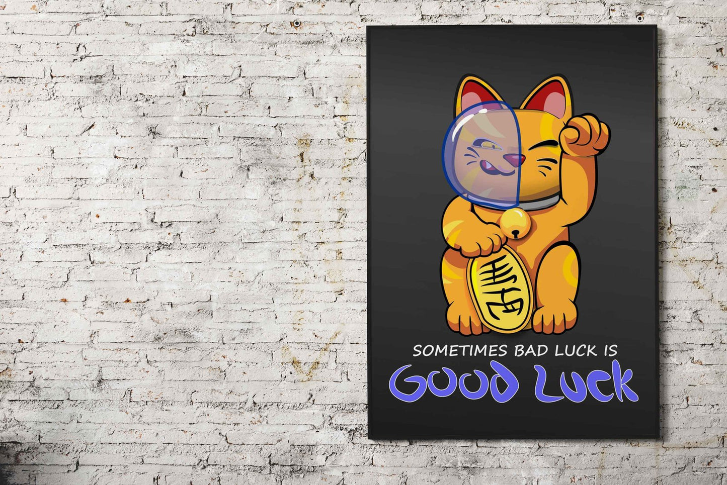Lucky Cat Asian Style Poster | Wall Art for Home & Office | High-Quality Print - High-Quality Visual Display