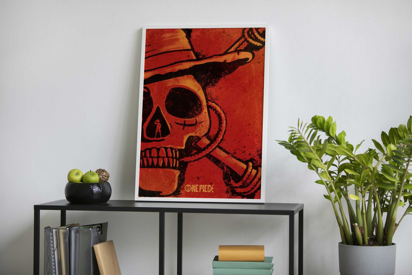 Luffy Minimal Skull Asian Style Poster | Wall Art for Home & Office | High-Quality Print - High-Quality Visual Display