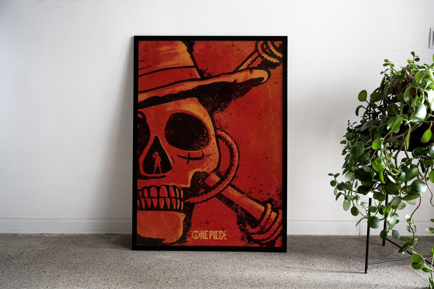 Luffy Minimal Skull Asian Style Poster | Wall Art for Home & Office | High-Quality Print - High-Quality Visual Display