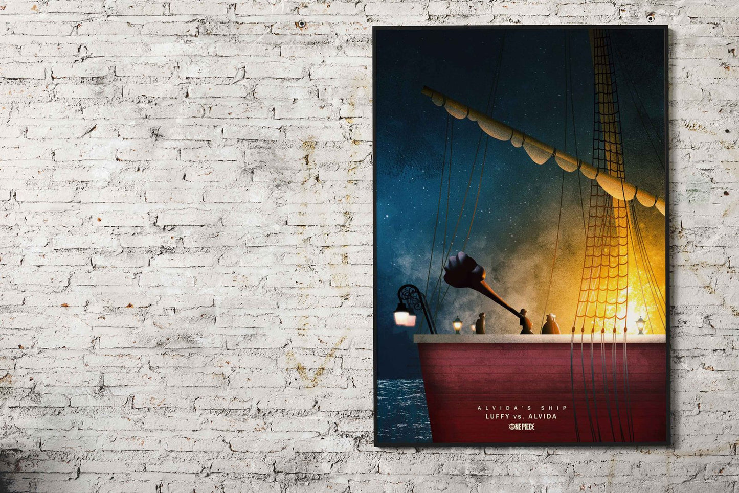 Luffy vs Alvida Asian Style Poster | Wall Art for Home & Office | High-Quality Print - High-Quality Visual Display